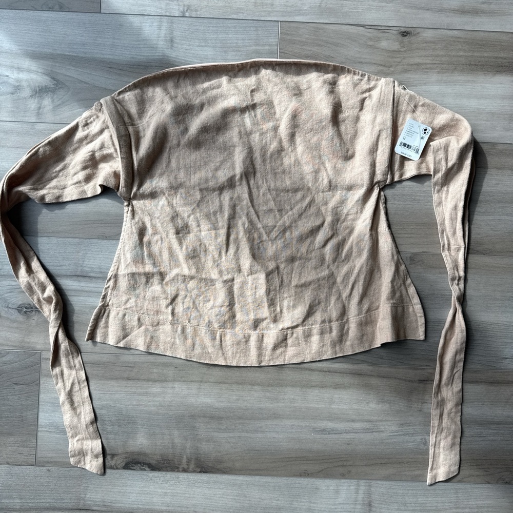 Free People open back strapless top